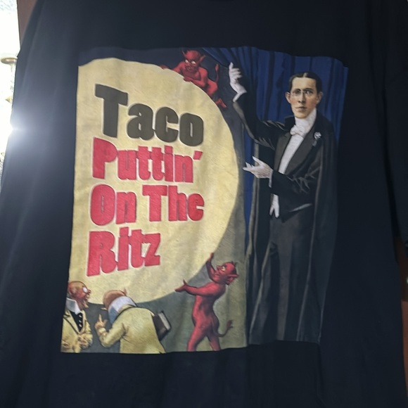 Taco Puttin’ on the Ritz T-Shirt - Picture 4 of 4